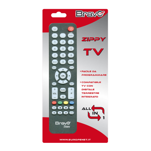 BRAVO Bravo Zippy 90402304 Telecomando Universale Per Tv