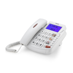 Brondi Bravo 90 Lcd Bianco Telefono Corded Lcd Tasti Grandi Vivavoce Audio Boost