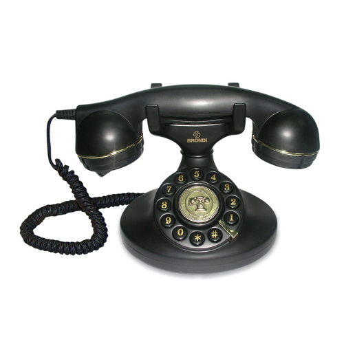BRONDI Brondi Vintage 10 Nero Telefono Corded Design Retro