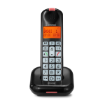 Brondi Bravo Moon Nero Telefono Cordless Tasti Grandi Dect Suonerie Polifoniche Viva Voce