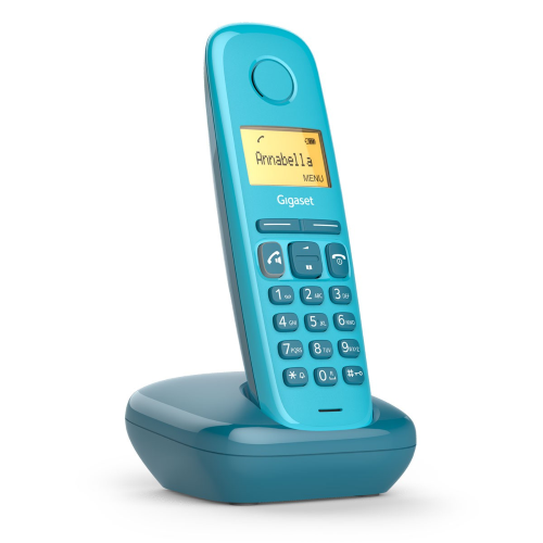 GIGASET Gigaset A270 Acqua Blu Telefono Cordless Funzione Sveglia