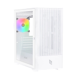 Noua Fobia L111 Case Micro Atx Bianco Pannello Laterale In Vetro Ventola Argb Supporto Dissipazione A Liquido