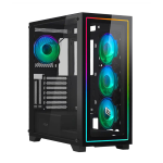 Noua Iron V111 Case Tower Nero 4 Ventole Argb Strip LED Supporta Dissipazione A Liquido