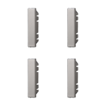 Ettroit Falso Polo 1/2 Modulo 4Pz Serie Moon Grigio Ag0102 Compatibile Bticino Axolute