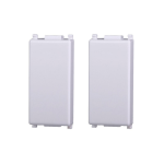 Ettroit Falso Polo 1 Modulo 2Pz Serie Starlight Bianco Ev0100 Compatibile Vimar Plana