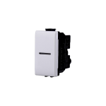 Ettroit Interruttore Assiale Unipolare Serie Solar Bianco Mt0501 Compatibile Bticino Matix