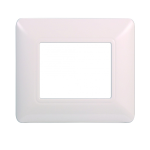 Ettroit Placca In Plastica 2 Moduli Serie Solar Bianco Mt83201 Compatibile Bticino Matix