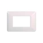 Ettroit Placca In Plastica 3 Moduli Serie Solar Bianco Mt83301 Compatibile Bticino Matix