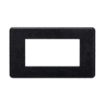 Ettroit Placca Slim 4 Moduli Serie Moon Nero Brillante An87424 Compatibile Abb Axolute