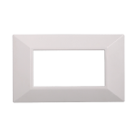 Ettroit Placca Piramide 4 Moduli Serie Moon Bianco An90401 Compatibile Abb Axolute