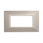 Ettroit Placca Piramide 4 Moduli Serie Moon Titanio An90408 Compatibile Abb Axolute