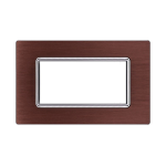 Ettroit Placca In Alluminio 4 Moduli Serie Space Bronzo Ln86410