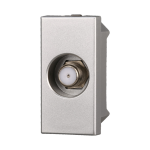 Ettroit Connettore TV Sat A Vite Serie Moon Grigio Ag2252 Compatibile Abb Axolute