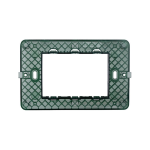 Ettroit Supporto 3 Moduli Serie Starlight Ev0203 Compatibile Vimar Plana