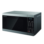 Forno A Microonde Digitale Sharp Yc-Mg02E-S Acciaio 20Lt 1000Watt Grill Defros