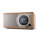 Sharp Dr-450(Br) Radio Digitale Dab/Dab+ Lcd Monocromatico 6W Bluetooth Chassis In Legno Marrone