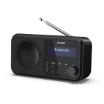 Sharp Dr-P420(Bk) Radio Digitale Portatile Dab/Dab+ Lcd Monocromatico Bluetooth 5.0 Black