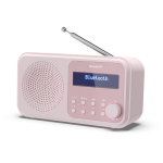 Sharp Dr-P420(Pk) Radio Digitale Portatile Dab/Dab+ Lcd Monocromatico Bluetooth 5.0 Pink