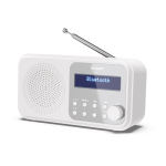 Sharp Dr-P420(Wh) Radio Digitale Portatile Dab/Dab+ Lcd Monocromatico Bluetooth 5.0 White
