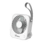 Ardes Tauro (Ar5F03Bt) Mini Ventilatore Ricaricabile Usb 2000 M/Ah