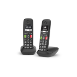 Gigaset E290 Nero Telefono Cordless Senior Doppio Vivavoce Tasti Grandi