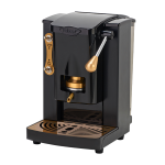 Faber Piccola Slot Brass Edition Macchina Per Caffe Con Pressacialda In Ottone Telaio In Metallo Nero Con Elementi Dorati E Frontale In Policarbonato Nero