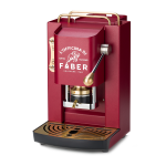 Faber Pro Deluxe Macchina Per Caffe Con Pressacialda In Ottone Telaio Interamente In Acciaio Rosso Ciliegia Opaco