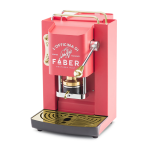 Faber Pro Deluxe Macchina Per Caffe Con Pressacialda In Ottone Telaio Interamente In Acciaio Rosso Corallo Opaco