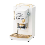 Faber Mini Pro Deluxe Macchina Per Caffe' Con Pressacialda In Ottone Telaio Interamente In Acciaio Bianco Opaco