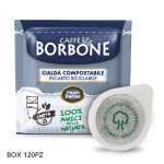 Cialde Ese 44Mm Caffe' Borbone Miscela Decisa Nera Box 120Pz