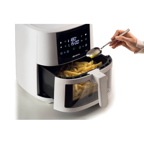 Ariete Airy Fryer Bianco (4630/00) Friggitrice Ad Aria 9L Touch Control Timer 60 Min 1500W