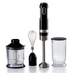 Ariete Moderna Nero (602/02) Frullatore Ad Immersione Con Bicchiere, Tritatutto E Frusta Tasto Turbo 1000W