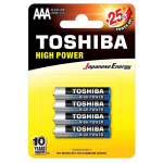 Toshiba Lr03Gcp Bp-4 Blister 4 Batterie Ministilo Alkaline High Power Conf. 12 Pz