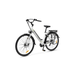 E-BIKE CITY ARGENTO OMEGA 28" MOTORE BAFANG 250W 36V 10.4AH  AUT. 70 KM - AMM WH