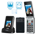 BRONDI AMICO SUPER TV GUNMETAL GREY - TELEFONO CELLULARE PER ANZIANI