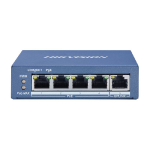 SWITCH HIKVISION DS-3E0505P-E L2, Unmanaged, 4 Gigabit POE ports, 1 Gigabit RJ45