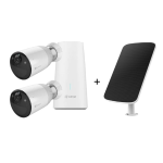 Ezviz Bc1-B2 (Cs-Bc1-B2) Kit Base + 2 Telecamere Da Esterno A Batteria + Solar Panel-F