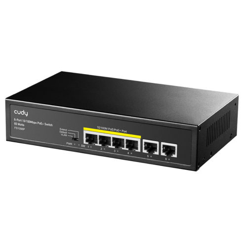 CUDY UNMANAGED SWITCH FS1006P 6-PORT 10/100 MBPS CON 4PT POE