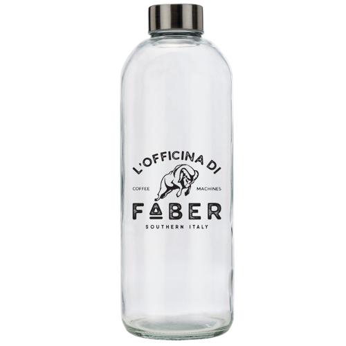 FABER PA59V - BOTTIGLIA IN VETRO SERIGRAFATA DA 1000 ML PER MACCHINA CAFFE' ( NON ADATTA ALLA SERIE MINI)