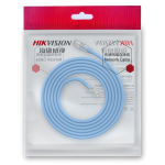 HIKVISION DS-1NP6ADL0-BL-1MT - CAVO LAN U/UTP  WITH 50U GOLD PLATED RJ45 PLUG - 1M - BLUE
