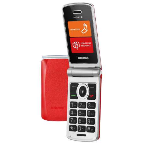 BRONDI FOX S (RED) - TELEFONO CELLULARE - TORCIA