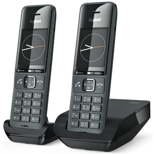 GIGASET COMFORT 520 DUO (NERO) - TELEFONO CORDLESS DOPPIO - VIVAVOCE - PRESA CUFFIE