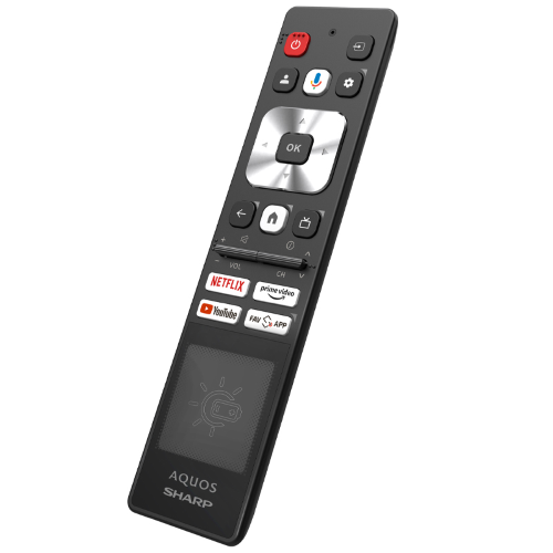 SHARP SUNREMO (AN2303-2024-GTV-S) - TELECOMANDO SOLARE UNIVERSALE PER SMART TV