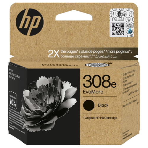HP EVOMORE 308e BLACK (7FP22UE) - CARTUCCIA ORIGINALE