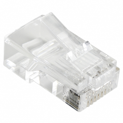 VULTECH SN21401 - CONNETTORI TRASPARENTI RJ45 UTP CAT. 5E/6 - 50 PZ. 8P8C