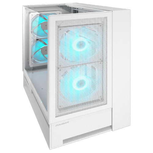COUGAR OMNY X (WHITE) - PC CASE MID TOWER - 4 VENTOLE RGB + HUB (supp GPU VERTICAL)