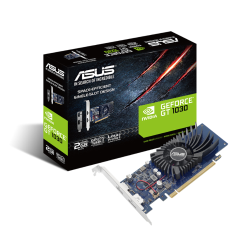 ASUS GeForce GT 1030 2GB DDR5 - SCHEDA VIDEO A BASSO PROFILO (BRK 90YV0AT2-M0NA00)