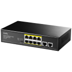 CUDY FS1010P - SWITCH 8 PT POE+ - 2 UPLINK PT 120W