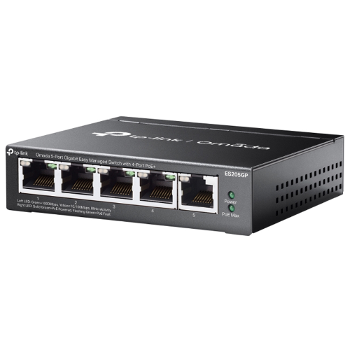 OMADA (TP-LINK) ES205GP - SWITCH EASY MANAGED 5 PT LAN GIGABIT CON 4 PT POE+