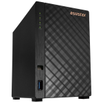 ASUSTOR DRIVESTOR 2 (AS1202T) - 2 BAY TOWER NAS, QUAD-CORE 1.7GHZ CPU, 2.5GBE PORT, 1GB DDR4, 3X USB 3.0 (DISKLESS)